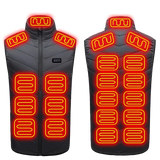 21 Heated Vest Zones Electric Heated Jackets Men Women Sportswear Heated Coat Graphene Heat Coat USB Heating Jacket For Camping