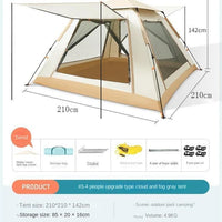 Automatic Quick Open Tent Rainfly Waterproof Camping Tent Family Outdoor Instant Setup Tent with Carring Bag Jack's Clearance