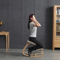 Ergonomic Wooden Kneeling Chair