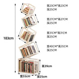 Rotating Bookshelf Organizer – Stylish Storage for Books & Magazines