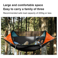 Lightweight Detachable Hammock with Quick Opening, Hanging Straps - Perfect for Outdoor Hiking and Travel