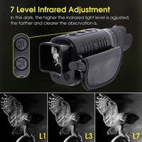 Monocular Night Vision Device 1080P HD Infrared 5x Digital Zoom Hunting Telescope Outdoor Day Night Dual Use 100% Darkness 300m Jack's Clearance