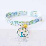 Cat Collars Adjustable Pet Collar For Bell Safety Buckle Planet Jewelry Flower Cute Dog Necklace Pet Products Cat Accessories