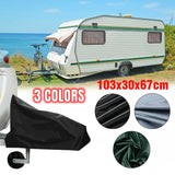 103x30x67cm Gray Green Black Caravan Hitch Cover Waterproof Dustproof Trailer Tow Ball Coupling Lock Cover For RV