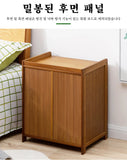 Solid Wood Nightstand – Modern Bedside Drawer Cabinet