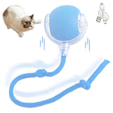 Electric Interactive Cat Toys Ball Auto Rolling Ball Toys For Cats Pets Smart Automatic Teaser USB Rechargeable R9M3
