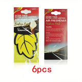 Natural Vanilla Tea Leaf Car Air Fresheners – Hanging Auto Perfume (3–60 Pack)