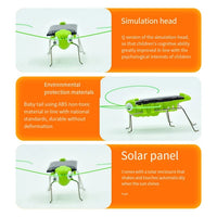 Solar Grasshopper Toy Puzzle Children Selected Gift Simulation Insect Gift Boys And Girls Science Education Funny Moving Toy Kid