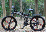 26” Folding Electric Mountain Bike – 250W, Dual Suspension