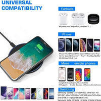 FDGAO 30W Wireless Charger - USB C Fast Charging Pad - Quick Charge QC 3.0 - For iPhone 14/13/12/11 XS XR X 8 - Samsung S22 S21 S20