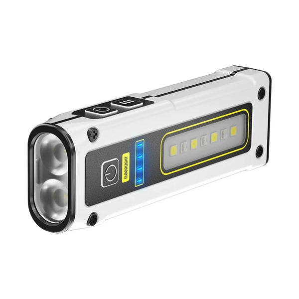 Compact Rechargeable LED Flashlight: A Magnetic Outdoor Emergency Light with Impressive Long-Range Illumination, Ideal for Fishing