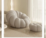 Pumpkin-Shaped Lazy Sofa – Cozy & Washable Lounge Chair for Any Room