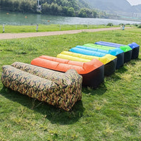 Fast Inflatable Air Sofa Bed Good Quality Sleeping Bag Inflatable Air Bag Lazy Bag Beach Sofa 240*70cm Jack's Clearance