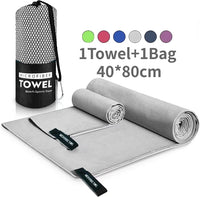 Sports Microfiber Quick Dry Pocket Towel - Portable Ultralight Absorbent Towel - Swimming Pool Gym Fitness Yoga Beach Towel