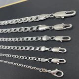 Men’s 925 Sterling Silver Face Chain Necklace 2–12mm 40–75cm Lobster Clasp Jewelry