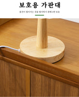 Solid Wood Nightstand – Modern Bedside Drawer Cabinet