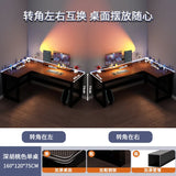 Creative Corner Computer Desks European Office Furniture Double Table Internet Cafe Gaming Desk Home Bedroom Wooden Study Table