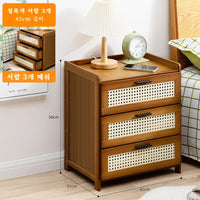 Solid Wood Nightstand – Modern Bedside Drawer Cabinet