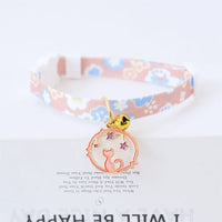 Cat Collars Adjustable Pet Collar For Bell Safety Buckle Planet Jewelry Flower Cute Dog Necklace Pet Products Cat Accessories
