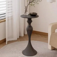 Luxury Nordic Round Coffee Table – Stainless Steel Accent Piece