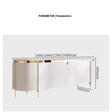 Natural Wood TV Stand Cabinet