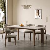 Modern Marble Dining Table – Low Square Island Design for Meetings & Home
