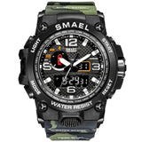 SMAEL Men's 50M Waterproof Dual Display Sports Watch