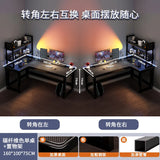 Creative Corner Computer Desks European Office Furniture Double Table Internet Cafe Gaming Desk Home Bedroom Wooden Study Table