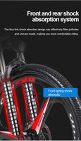 26” Folding Electric Mountain Bike – 250W, Dual Suspension
