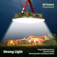 Upgraded Rechargeable LED Camping Light - 15600mAh, Strong, Portable, Zoomable