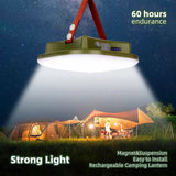 Upgraded Rechargeable LED Camping Light - 15600mAh, Strong, Portable, Zoomable
