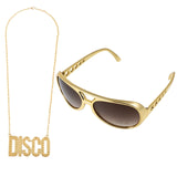 Disco Hip Hop Costume Set - Funky Afro Wig & Accessories