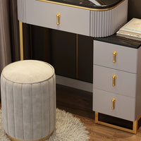 A Set Makeup Dressing Table with Mirror Slate Furniture Girl Bedroom Bedside Storage Cabinet Integrated Minimalist Makeup Vanity Jack's Clearance