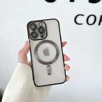 Magnetic Wireless Charging Case for iPhone with Transparent Design and Soft Silicone Cover Jack's Clearance