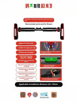 Telescopic Home Gym Bar – Pull-Up, Chin-Up & Sit-Up, Non-Slip Design