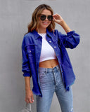 2023 Holes Raw-edges Denim Jacket Women Spring Autumn Shirt Style Jeancoat Casual Top Rose-Red Orange Purple Outerwear Lady Coat