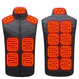 21 Heated Vest Zones Electric Heated Jackets Men Women Sportswear Heated Coat Graphene Heat Coat USB Heating Jacket For Camping