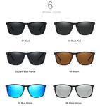 Luxury Vintage Square Polarized Sunglasses Men Women Fashion Travel Driving Fishing Anti-glare Sun Glasses TR90 Eyewear UV400