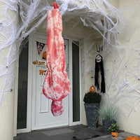 Hot  Inflatable Fake Corpse Scary Hanging Halloween Decor Outdoor Scary Corpse in Bag Hallowmas Creepy Haunted House Prop