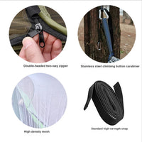 Automatic Quick-opening Mosquito Net Hammock Outdoor Camping Pole Hammock swing  Anti-rollover Nylon Rocking Chair 260x140cm Jack's Clearance