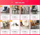 Nordic Wooden Dining Chair – Simple Design with Armrests & Backrest