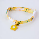 Cat Collars Adjustable Pet Collar For Bell Safety Buckle Planet Jewelry Flower Cute Dog Necklace Pet Products Cat Accessories