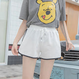 Wide Leg Shorts Sleeping Pants Casual Loose Sports Shorts 2024 Summer Basic Elastic Waist Drawstring Yoga Pants Running Pants