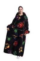 Oversized Wearable Blanket Cozy Warm Hoodie for Adults Soft Sweatshirt for Gifts One Size Fits All