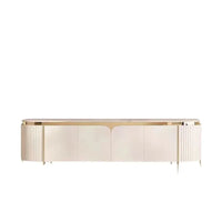 Natural Wood TV Stand Cabinet