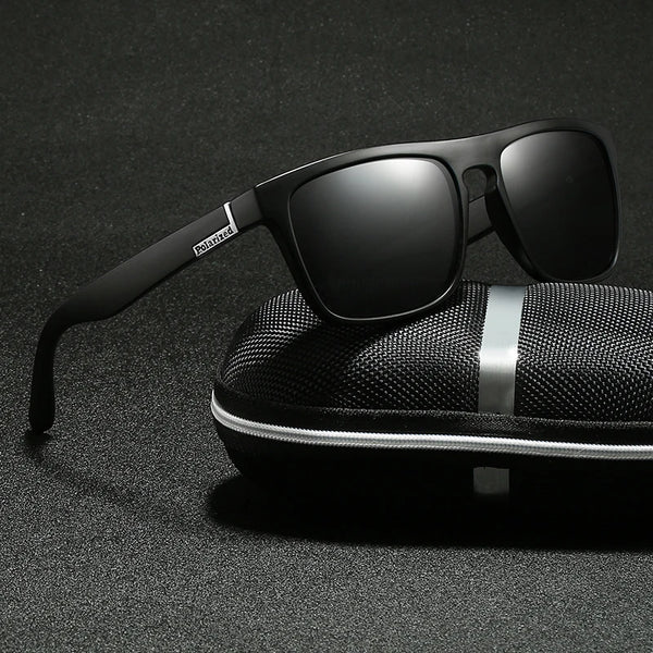 Luxury Men’s & Women’s Polarized Vintage Square Sunglasses – UV400 Designer Driving Shades
