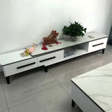 Modern Simple Tv Stand Living Room Furniture Light Luxury Slate TV Stands Tea Table Home Small Apartment Retractable TV Cabinet