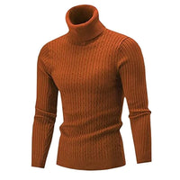 Autumn Winter Men's Turtleneck Sweater Men's Knitting Pullovers Rollneck Knitted Sweater Warm Men Jumper Slim Fit Casual Sweater Jack's Clearance