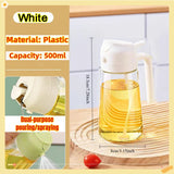 Oil Spray Bottle for Cooking – 200/300/500ml Olive Oil & Vinegar Sprayer with Brush