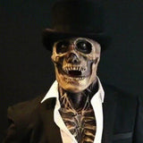 Horror Skull Mask with Movable Jaw for Halloween Cosplay